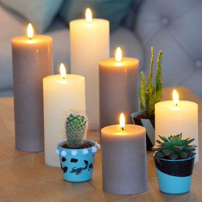 Actual product image Balthasar LED hoarfrost candle (1 x)