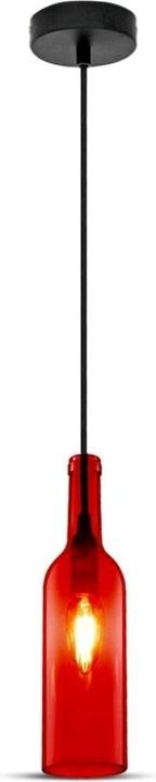 V-TAC VT7558R Bottle Hanging Lamp Red (E14)