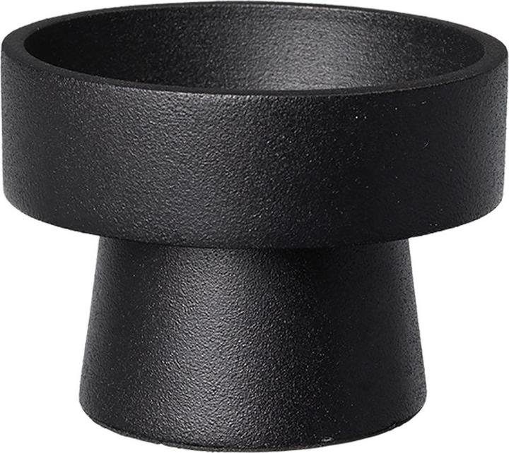Actual product image Broste Copenhagen Anchor black candlestick 8cm