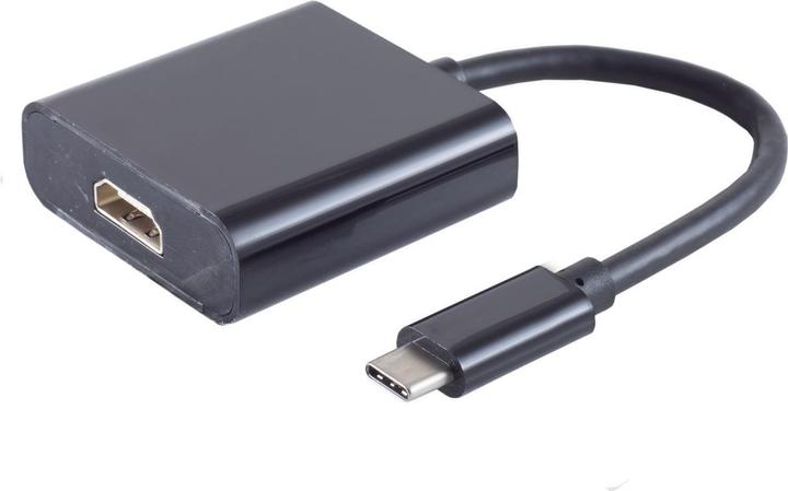 Actual product image Shiverpeaks ®-BASIC-S--Adapter, USB 3.1 Type-C plug to HDMI socket, 4K60Hz, 0.1m (USB-C, 10 cm)