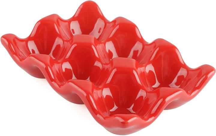 Actual product image Homerely Elegant ceramic egg cup with 6 compartments (1 x)