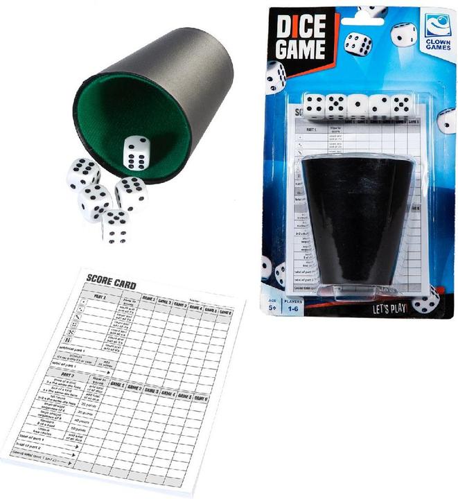 Image du produit Clown games Jeu de dés+bloc de points Blk. (Allemand)