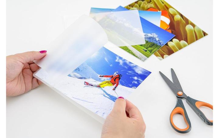 Actual product image Peach Laminating foil A5 (A5, 100 Piece, 125 µm)
