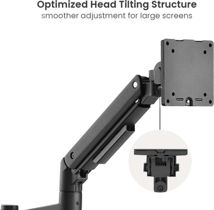 Produktbild Wiltec Zweifach Monitorhalterung Schreibtisch bis 20kg Monitorhalter VESA