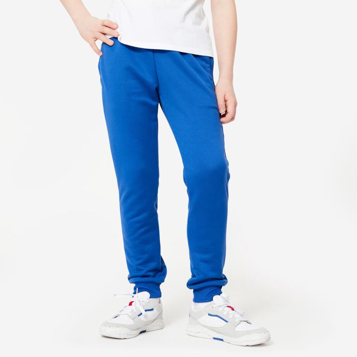 Produktbild Domyos Jogginghose Kinder - Synthetik warm atmungsaktiv blau (10, 11, 12)