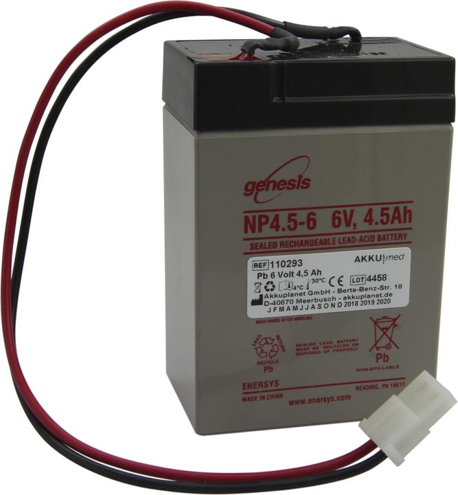 Actual product image XCell Lead acid battery suitable for Abbott feeding pump Flexiflo Patrol CE compliant (4500 mAh)