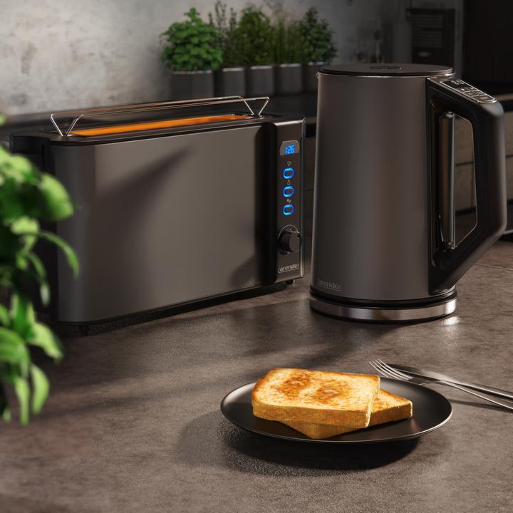 Immagine prodotto Arendo Set per la colazione, bollitore in acciaio inox da 1,5 l con selezione della temperatura e (1.50 l)
