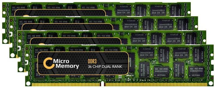 Produktbild CoreParts MicroMemory 64GB DDR3 1600MHz ECC/REG Kit 64GB DDR3 1600MHz ECC Speichermodul (DL380p Gen8, 4 x 16GB)