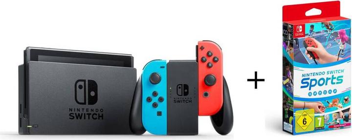 Nintendo Switch - Rosso neon/blu neon + Switch Sports