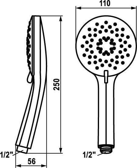 Immagine prodotto KWC Trio Fit-X (3 Tipi di raggi, 8 l/min)