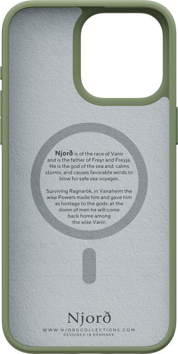 Image du produit Njord Suede MagSafe Case for iPhone 15 Pro Max, Olive (Apple iPhone 15 Pro Max)