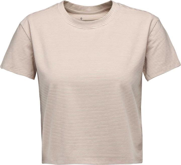 Black Diamond W Bd Stripe Crop Ss Tee (L)