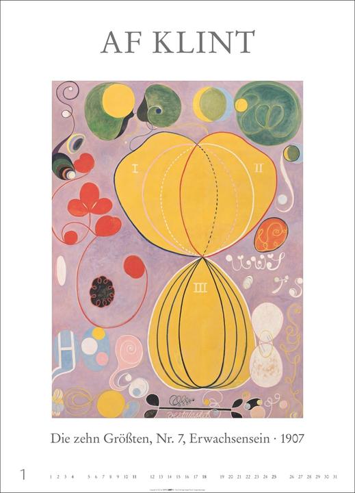 Produktbild Poster Art Kalender 2026 - Monet, Van Gogh, Matisse, Kandinsky (49 x 68 cm, Deutsch)