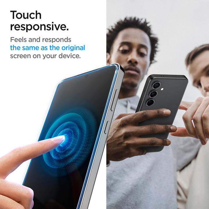 Actual product image Spigen Glas.TR Sam S24 S921 "EZ FIT" 2szt. szkło hartowane AGL07440 (2 Piece, Samsung Galaxy S24)
