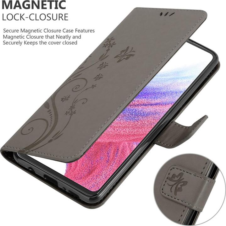 Produktbild Cadorabo Flower Book Hülle für Samsung Galaxy A53 5G (Samsung Galaxy A53 5G)