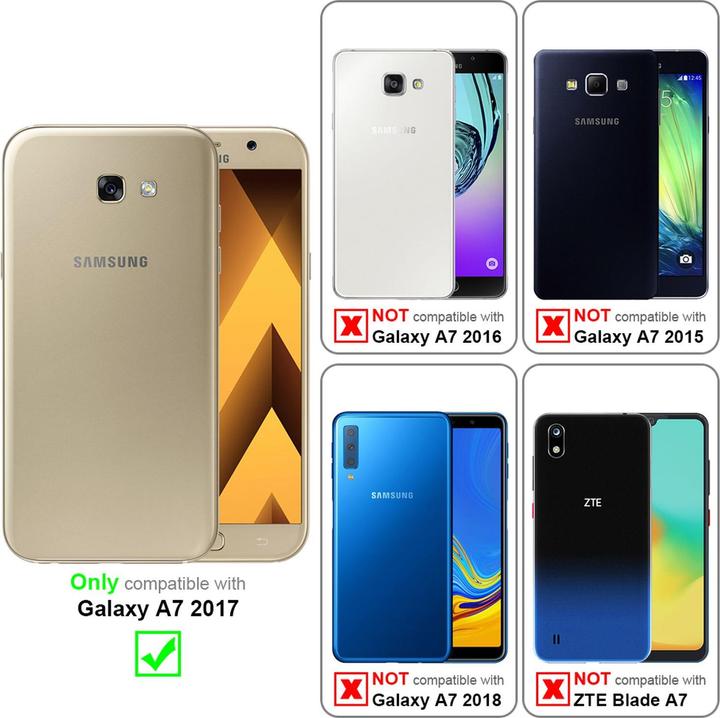 Actual product image Cadorabo Book Invisible Magnet Cover (Samsung Galaxy A7 (2017))