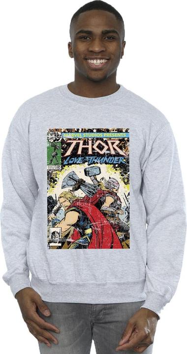 Image du produit - Sweat THOR LOVE AND THUNDER VINTAGE POSTER - Homme (S)