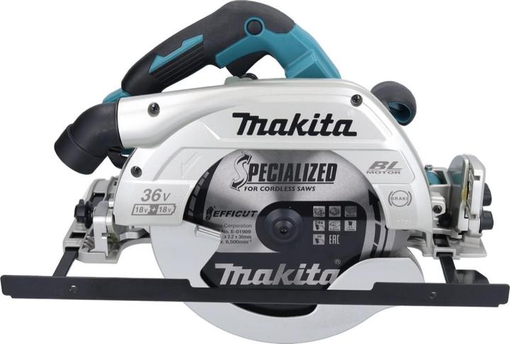 Produktbild Makita DHS 900 RT2U Akku Handkreissäge 36 V ( 2x 18 V ) 235 mm Brushless + 2x Akku 5,0 Ah +