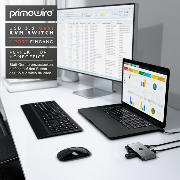 Actual product image Primewire KVM Switch