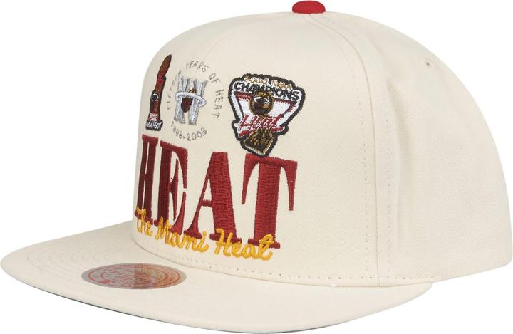 Immagine prodotto Mitchell & Ness Cappellino Snapback - RETRO FRAME Miami Heat (Taglia unica)