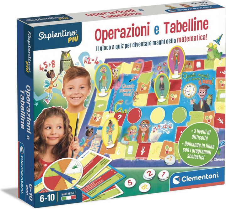 Actual product image Clementoni Sapientino Educational Game Operations and (Italian)