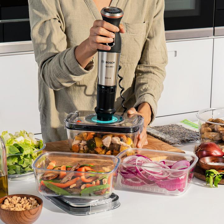 Image du produit Bosch Hausgeräte Mixeur plongeant, MaxoMixx, 1000 W, acier inoxydable MS8CM61V1