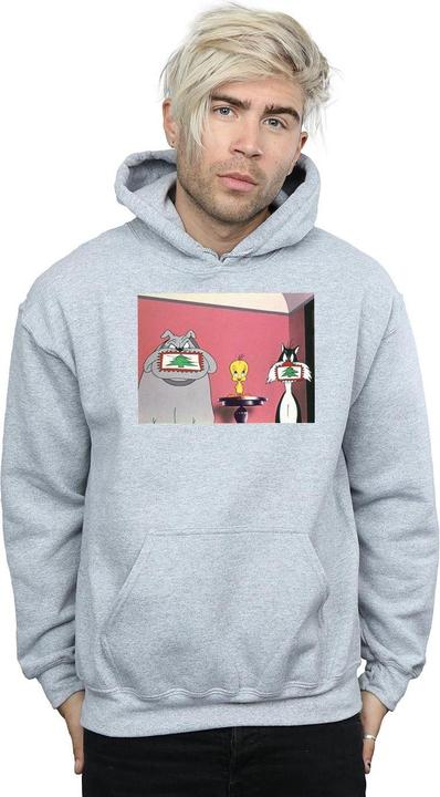 Actual product image Looney Tunes Mens Christmas Postcard Hoodie (5XL)