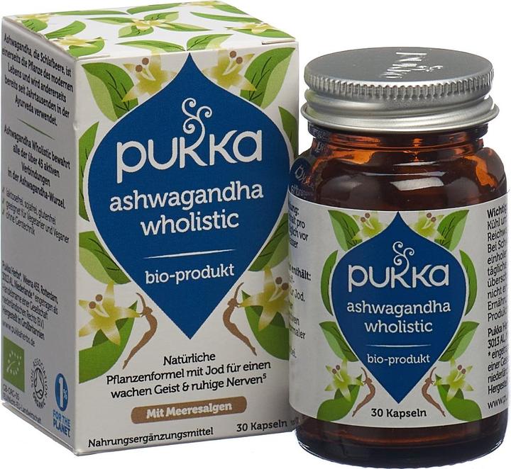 Actual product image Pukka Ashwagandha Wholistic Kapsel NEM Bio (30 Piece, Capsules, 114 g)