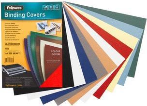 Actual product image Fellowes Delta cover with leather structure, ivory