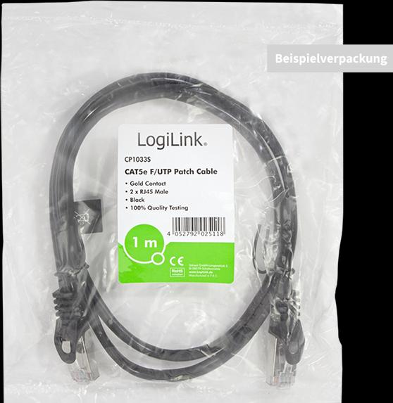 Produktbild LogiLink Netzwerkkabel (F/UTP, CAT5e, 2 m)