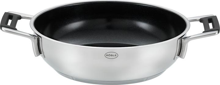Rösle Servierpfanne SilencePro Keramik ProCeraPlus ø 24 cm (24 cm, Bratpfanne, Edelstahl)