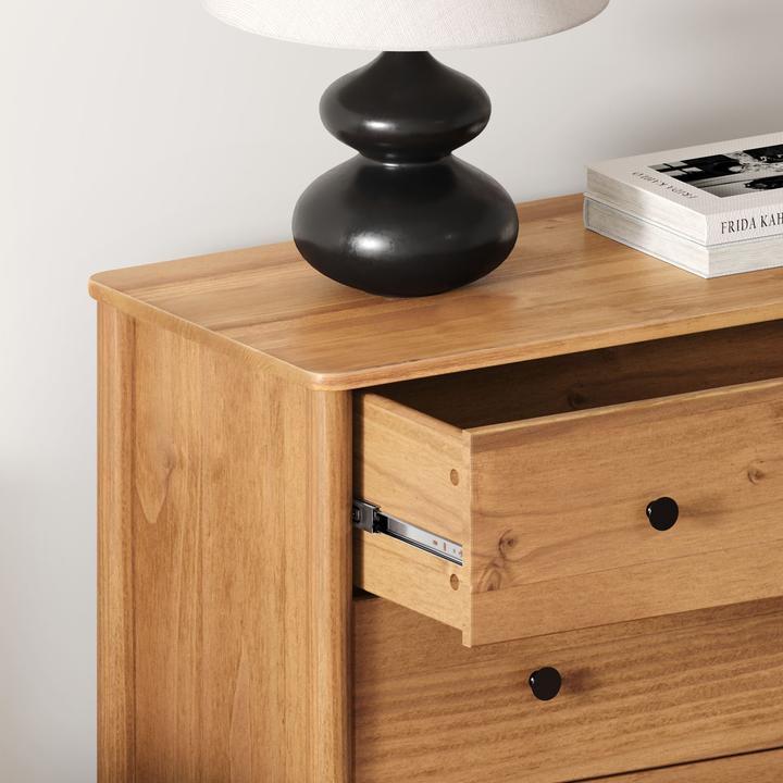 Image du produit IDIMEX Kommode APOANA mit 4 Schubladen aus Massivholz – Eichefarben