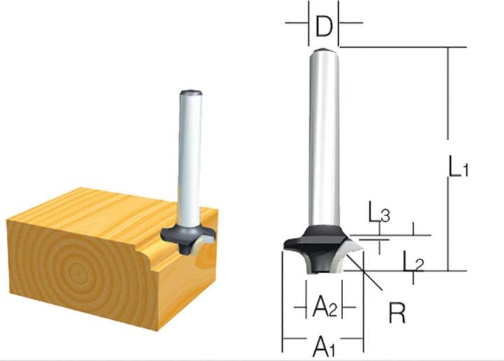 Productafbeelding Makita Snijder ronde randen 6mm