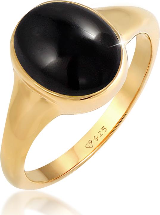 Image du produit Elli Siegelring mit Onyx Edelstein (58, Argent 925)