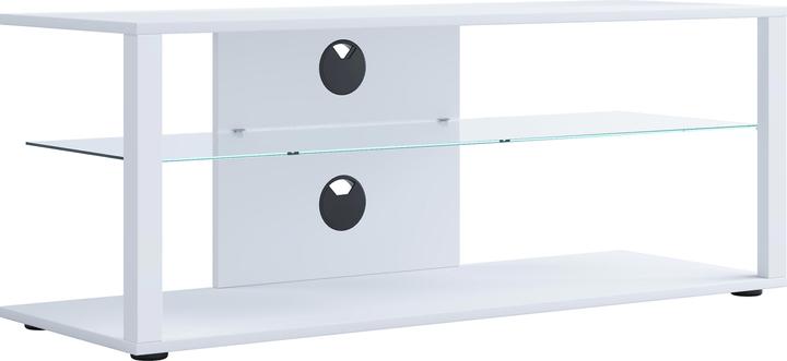 Immagine prodotto VCM Mobile TV in legno Mobile TV Rack Console Mobili TV Tavolo TV Phono Vetro Folas XL (115 x 41 x 45 cm)
