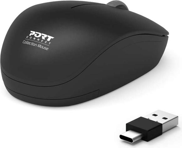 Actual product image Port Designs 900540 Mouse Ambidextrous RF Wireless Optical 1600 DPI (Wireless)