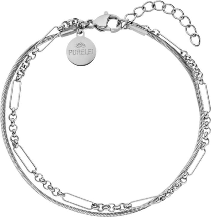 Purelei Unison Armband Silber (19 cm, Edelstahl)