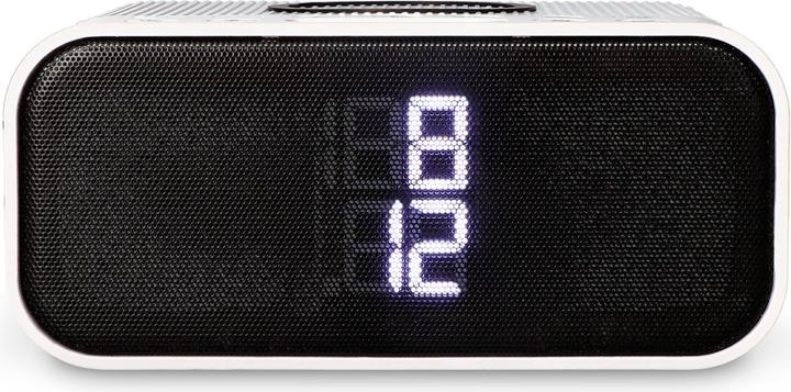 Actual product image KSIX Wuad Alarm Clock Wireless Charger 10w Bluetooth Speaker Fm Radio