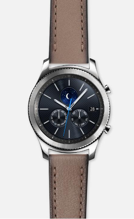Image du produit Strap Studio Cuir Classic Beige (22 mm, Cuir, Gear S3 Frontier, Gear S3 Classic)