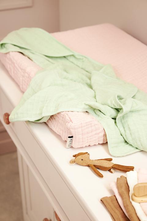 Actual product image Meyco hydrofiele changing mat cover pre-washed uni soft pink (50 x 70 cm)