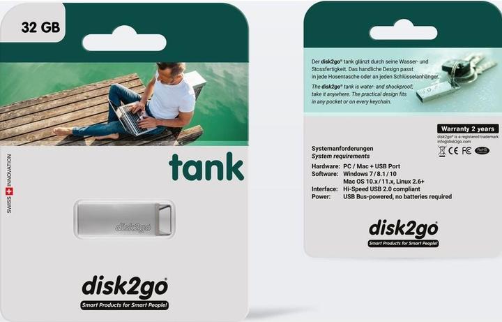 Produktbild Disk2go Tank (32 GB, USB-A)