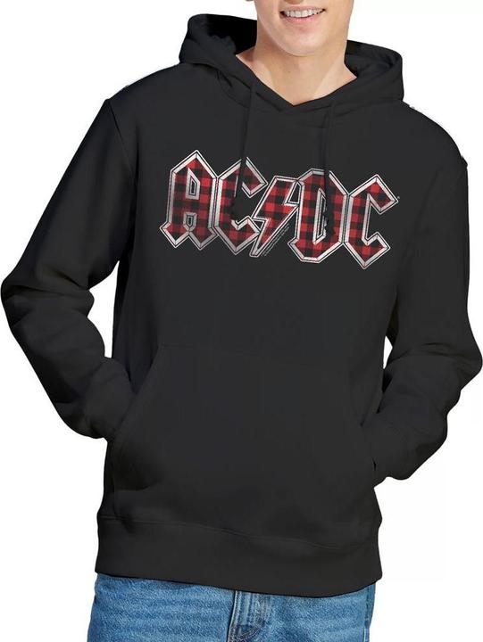Actual product image AC/DC Mens Plaid Logo Hoodie (M)