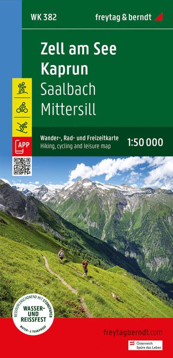 Immagine prodotto Zell am See - Kaprun, carta escursionistica, ciclistica e del tempo libero 1:50.000, freytag &