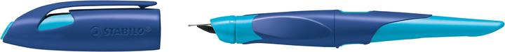 Produktbild STABILO EASYbirdy ergonomischer Schulfüller für Rechtshänder Anfänger-Feder (Azur, Mitternachtsblau, 1 x)