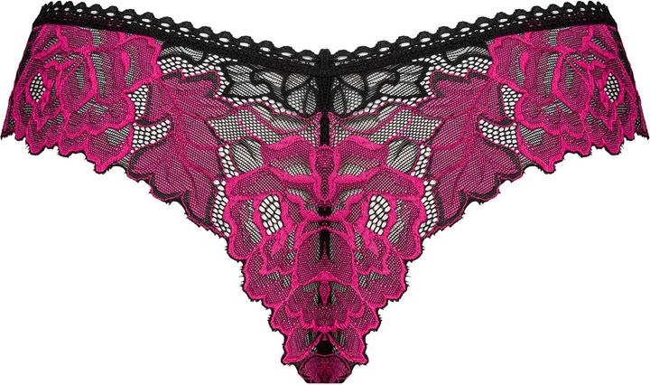 Actual product image Obsessive Rosenty Slip Schwarz/Lila (L, XL)