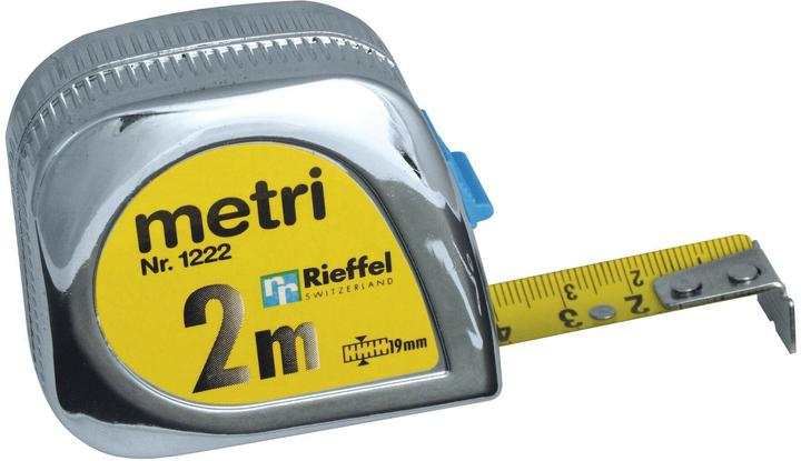 Rieffel Rotolo da 2 m metro cromo (mm)