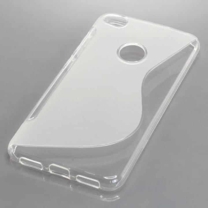 Actual product image König Design Mobile Cover TPU S Line Protection Case Shell for Huawei P8 Lite 2017 Transparent (Huawei P8 Lite (2017))
