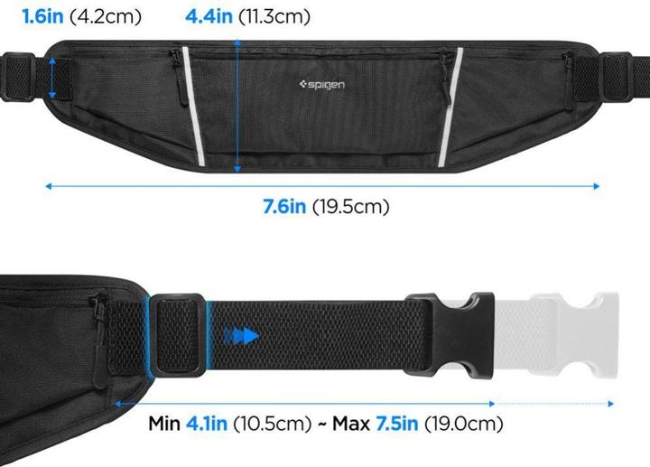 Immagine prodotto Spigen Dynamic Shield Waist Bag czarny/nero saszetka biodrowa AMP04618