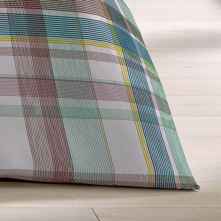 Produktbild Fleuresse Mako-Satin Bettwäsche Milano 114323 beige grün (Bettwäsche Set, 135x200 cm + 80x80 cm)