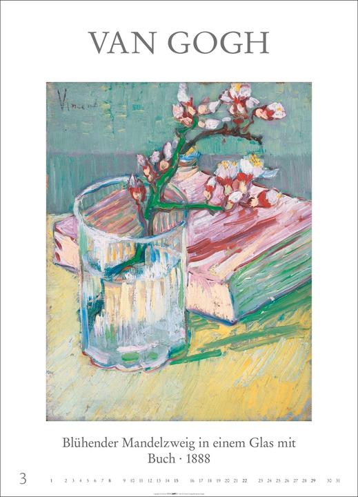 Produktbild Poster Art Kalender 2026 - Monet, Van Gogh, Matisse, Kandinsky (49 x 68 cm, Deutsch)